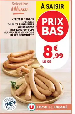 Hyper U Pierre Schmidt Véritable Knack d'Alsace offre