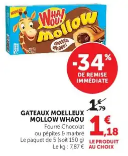 Super U Mollow Whaou! Gâteaux moelleux offre