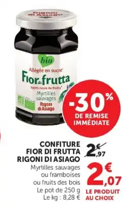 Super U Rigoni di Asiago Confiture Fior di Frutta offre