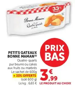Super U Bonne Maman Quatre-quarts offre