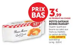 Hyper U Bonne Maman Petits gâteaux offre