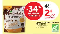 Hyper U Rigom Nocciolata Crousti Crush offre