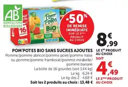 Super U Pom'Potes Bio offre