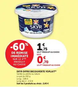 Hyper U Yoplait SKYR offre