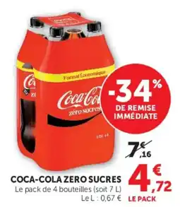 Hyper U Coca-Cola Zero Sucres offre