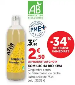 Hyper U KOMBUCHA BIO KIVA offre