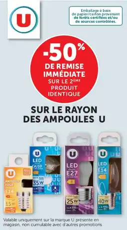 Hyper U U le rayon des ampoules offre