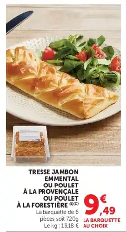 Hyper U TRESSE JAMBON EMMENTAL offre