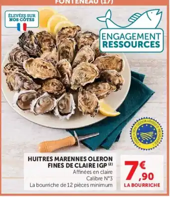 HUITRES MARENNES OLERON FINES DE CLAIRE IGP