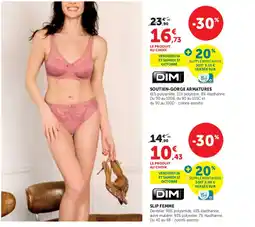 Super U DIM SOUTIEN-GORGE ARMATURES offre