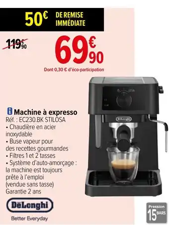 Carrefour Machine à expresso offre
