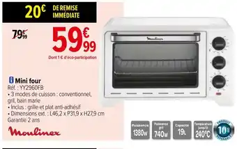 Carrefour Mini four offre
