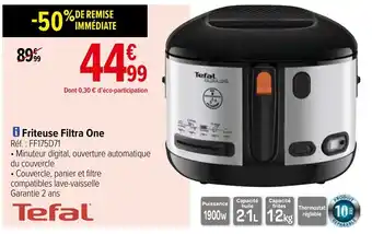 Carrefour Friteuse Filtra One offre
