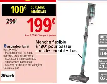 Carrefour Aspirateur balai offre