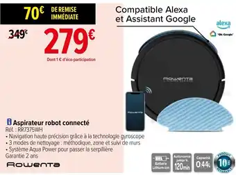 Carrefour Aspirateur robot connecté offre