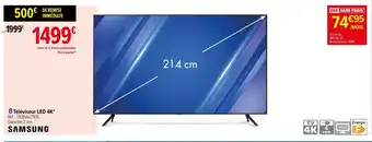 Carrefour Téléviseur LED 4K" offre