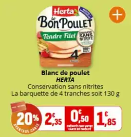 Coccimarket HERTA Blanc de poulet offre