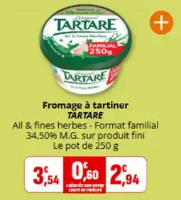 Coccimarket TARTARE Fromage à tartiner offre