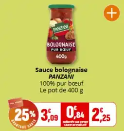 Coccimarket PANZANI Sauce bolognaise offre