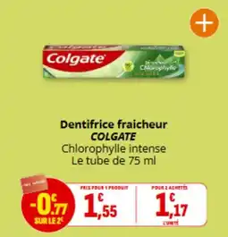 Coccimarket COLGATE Dentifrice fraicheur offre