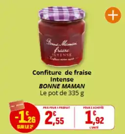 Coccimarket BONNE MAMAN Confiture de fraise Intense offre