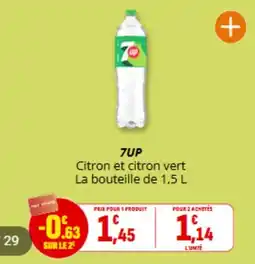 Coccimarket 7UP Citron et citron vert offre