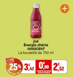 Coccimarket INNOCENT Jus Énergie chérie offre