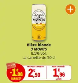 Coccimarket 3 MONTS Bière blonde offre