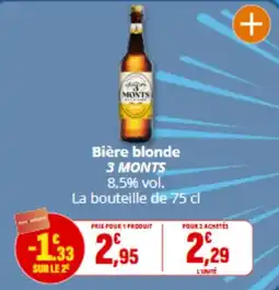 Coccimarket 3 MONTS Bière blonde offre