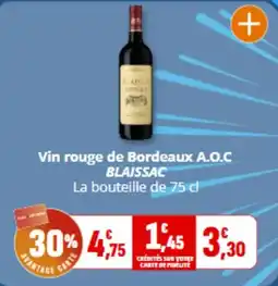 Coccimarket Blaisac vin rouge de bordeaux a.o.c offre