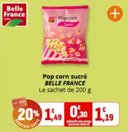 Coccimarket Belle France Pop corn sucré offre