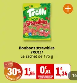 Coccimarket TROLLI Bonbons strawbies offre