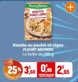 Coccimarket FLEURY MICHLON Risotto au poulet et cèpes offre