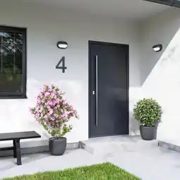 Brico Dépôt Porte entrée alu gris kara h215xl90gauche offre