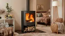 Brico Dépôt Poêle à bois tahoe 8 kw noir mat offre