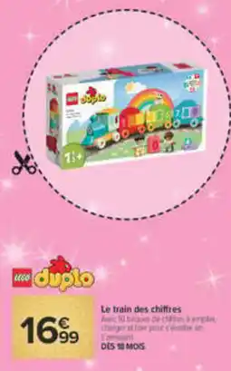 Carrefour LEGO duplo Le train des chiffres offre