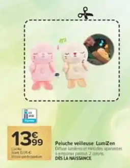 Carrefour LumiZen Peluche veilleuse offre