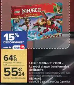 Carrefour LEGO NINJAGO offre