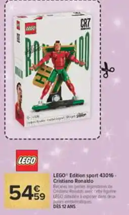 Carrefour Lego edition sport cristiano ronaldo offre
