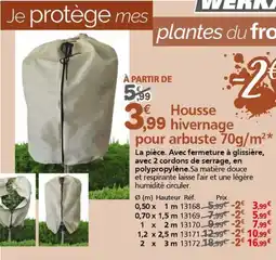 Provence Outillage WERKA Housse hivernage pour arbuste offre