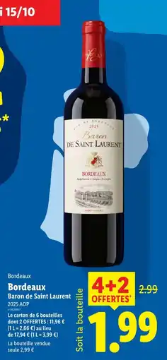 Lidl Baron de Saint Laurent offre