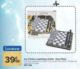Carrefour LEXIBOOK Jeu d'échecs magnétique pilable - Harry Potter offre