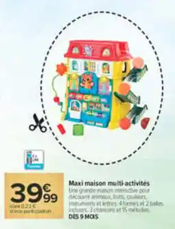 Carrefour Maxi maison multi-activités offre