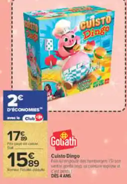 Carrefour Goliath Cuisto Dingo offre