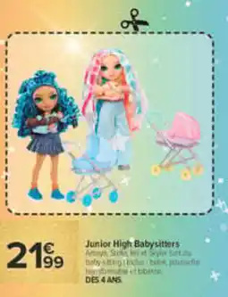 Carrefour Junior High Babysitters offre