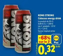 Lidl KONG Colossus energy drink offre