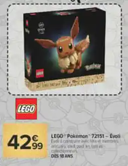 Carrefour LEGO Pokémon Évoli offre