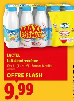 Lidl Lactel Lait demi-écrémé offre