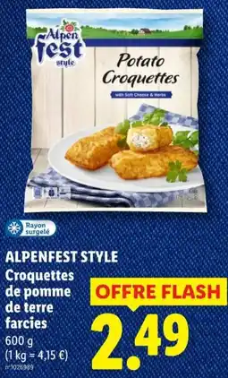 Lidl Alpenfest Style Croquettes de pomme de terre farcies offre