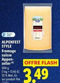 Lidl ALPENFEST Fromage Appenzeller offre